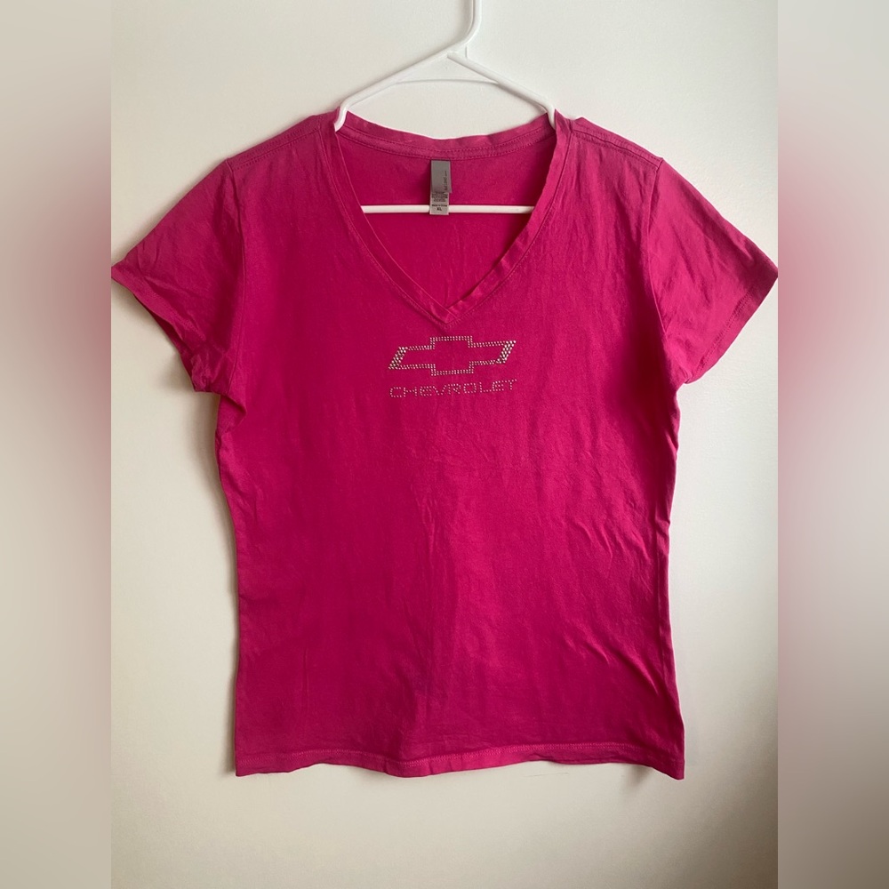 Y2K Chevrolet Truck Tee 2000s girls gem bedazzled